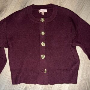 Philosophy Cardigan Gold Button Sweater Women’s Size M